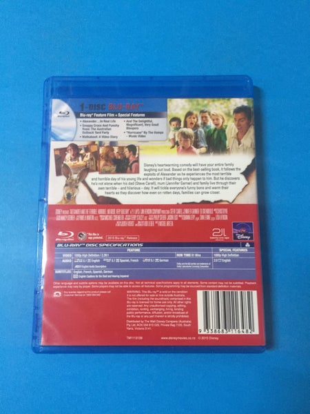 Alexander and the Terrible, Horrible, No Good, Very Bad Day (Blu-Ray)64516190038530111