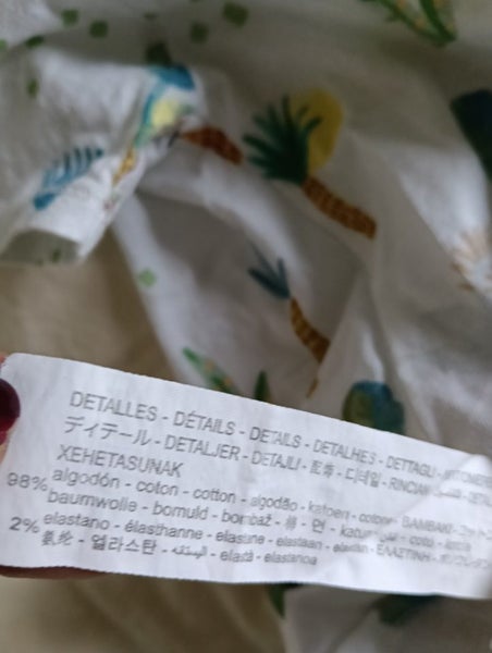 Zara baby jungle animals white top 18-24m Carousel 3