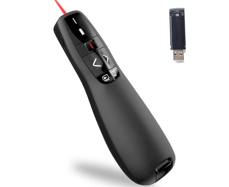 Wireless Presenter Remote, USB Presentation Remote Control PowerPoint Present Carousel 1