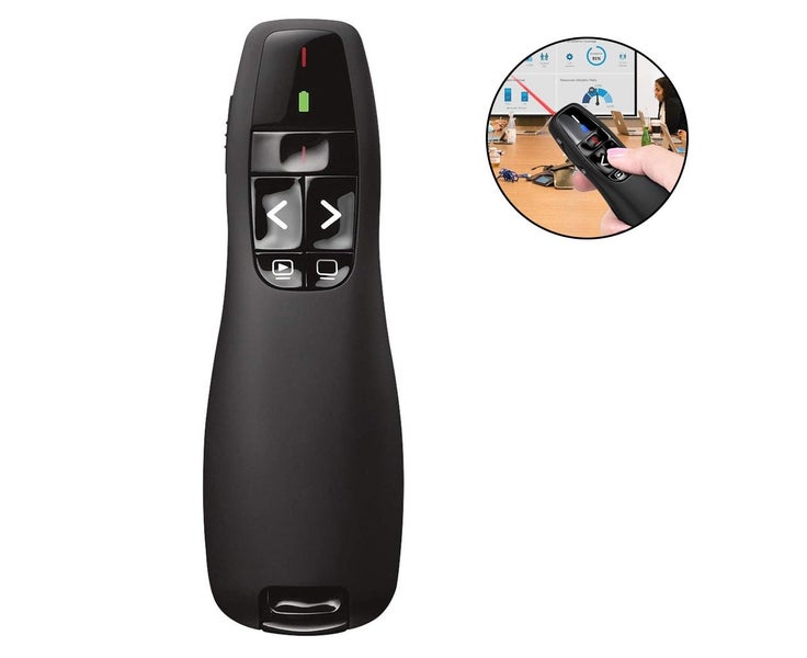 Wireless Presenter Remote, USB Presentation Remote Control PowerPoint Present Carousel 2