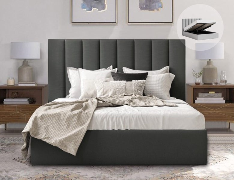 Queen Bed Gas Lift Storage Carousel 1