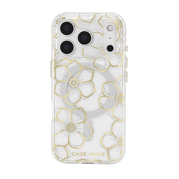 Case-Mate Floral Gems MagSafe Case for Apple iPhone 17 Pro - Gold Carousel 2