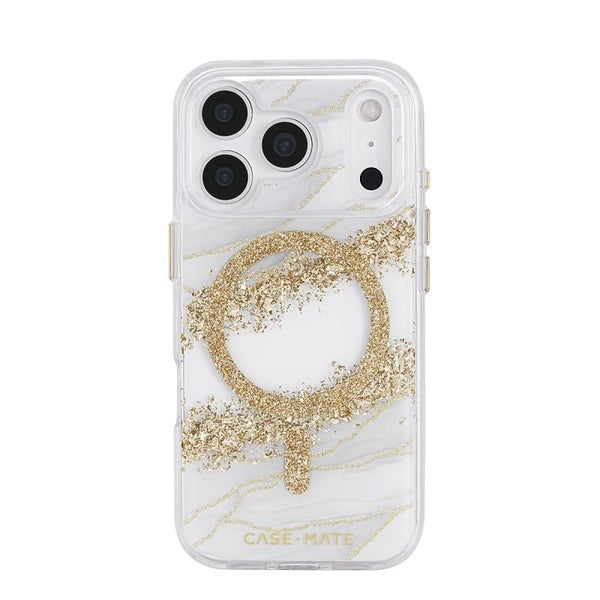Case-Mate Karat Granite MagSafe Case for iPhone 17 Pro - Gold Carousel 1
