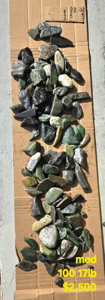 Genuine NZ Pounamu/Greenstone Rough Block Carousel 1