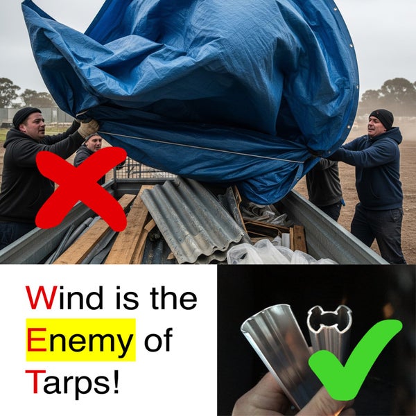 Stop Tarps Flapping! – Add a Secure Rigid Edge Carousel 2