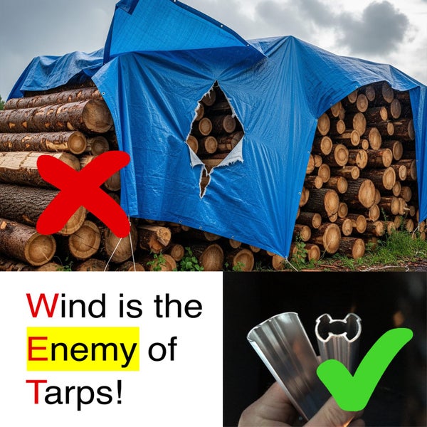 Stop Tarps Flapping! – Add a Secure Rigid Edge Carousel 2
