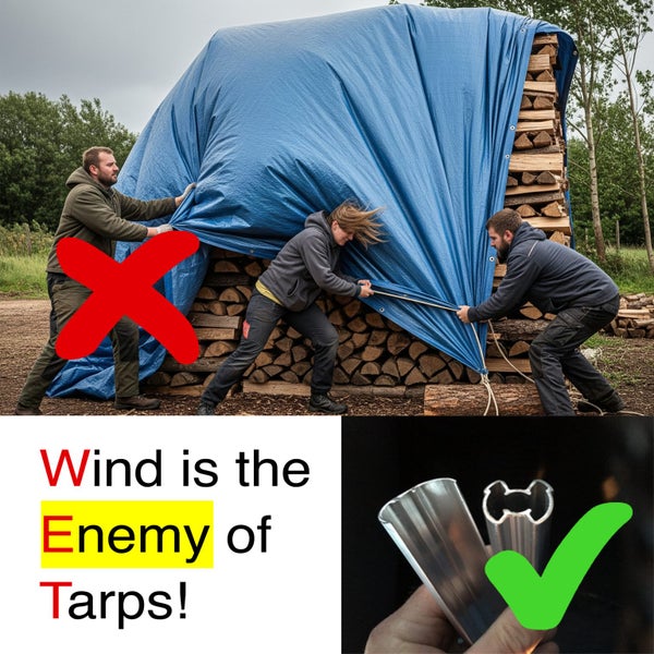 Stop Tarps Flapping! – Add a Secure Rigid Edge Carousel 1