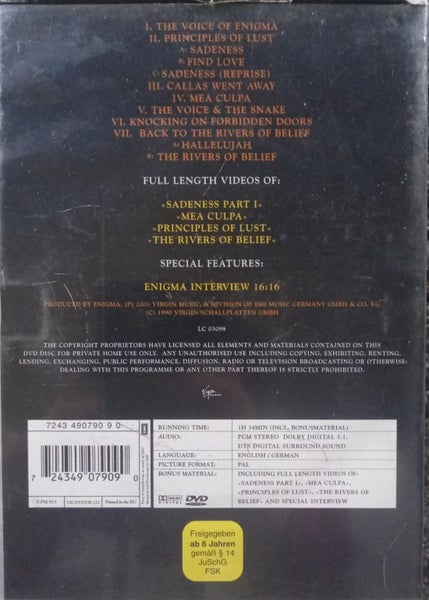 Enigma - MCMXC a.D. - the Complete Album (DVD)64454969634433111