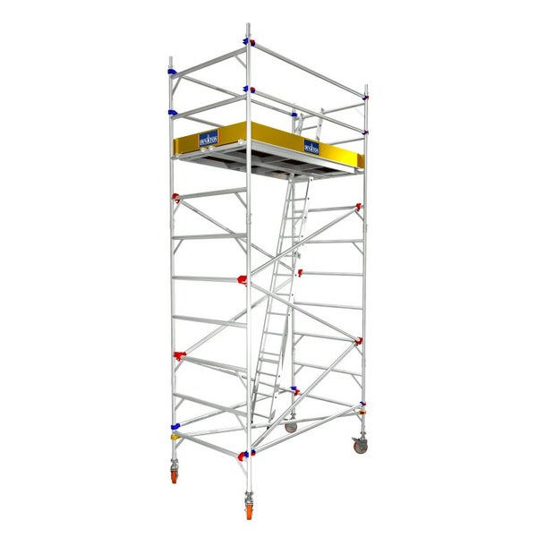 Dynaton Aluminium Mobile Scaffold - 1.3m x 2.5m x 4.0m high Carousel 1