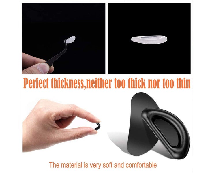 20 Pairs Eyeglass Nose Pads and 4 Eyeglass Retainer Sticky Pads Silicone Glas Carousel 2