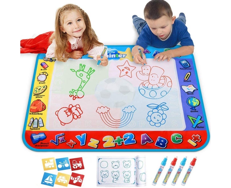 Water Doodle Mat - Large Magic Water Drawing Mat with Magic Pens Carousel 1