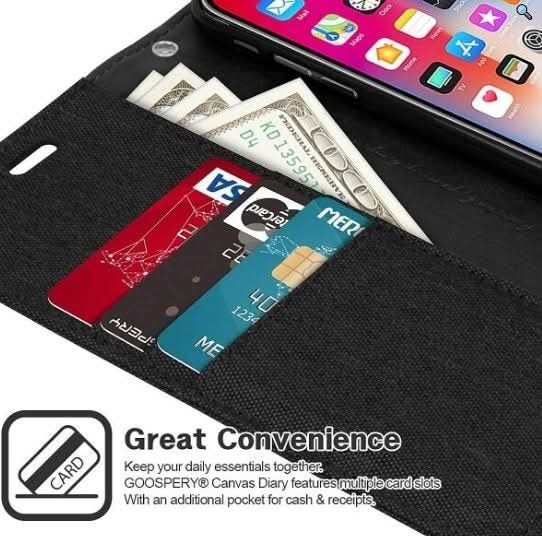 For iPhone 12 Pro Wallet Flip Denim Case Cover Carousel 2