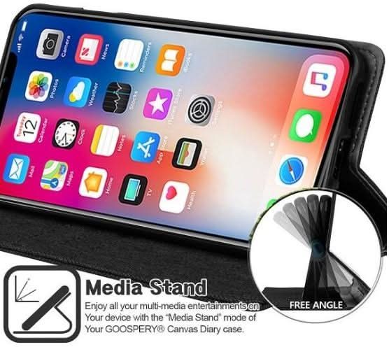 For iPhone 13 Pro Max Wallet Flip Denim Case Cover Carousel 5