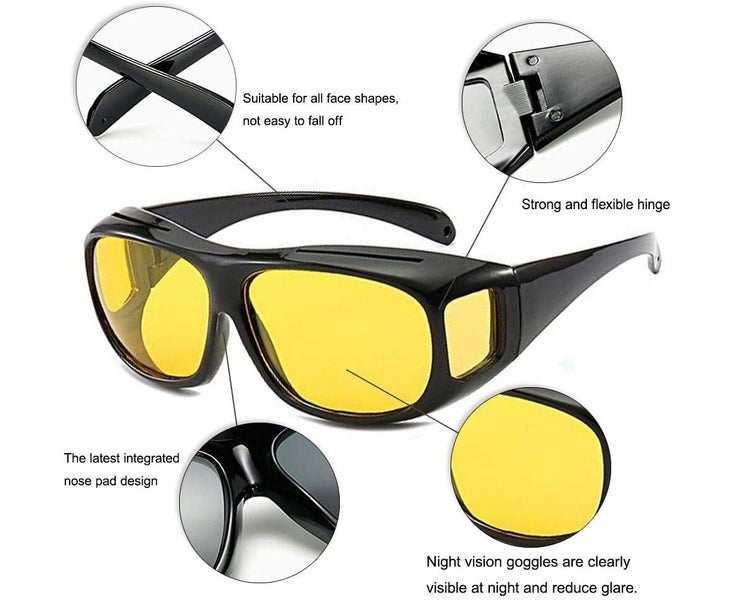 Night Driving Over Prescription Glasses - Polarized Anti Glare Night Vision G Carousel 5