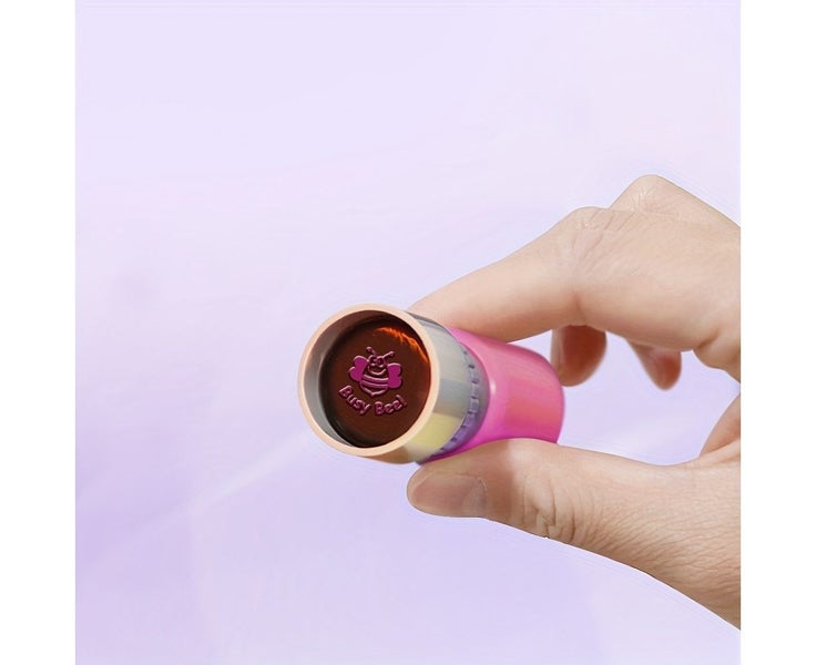 5-Piece Self-Inking Round Teacher Stamp Set, Assorted Colorful Plastic Body, Carousel 2