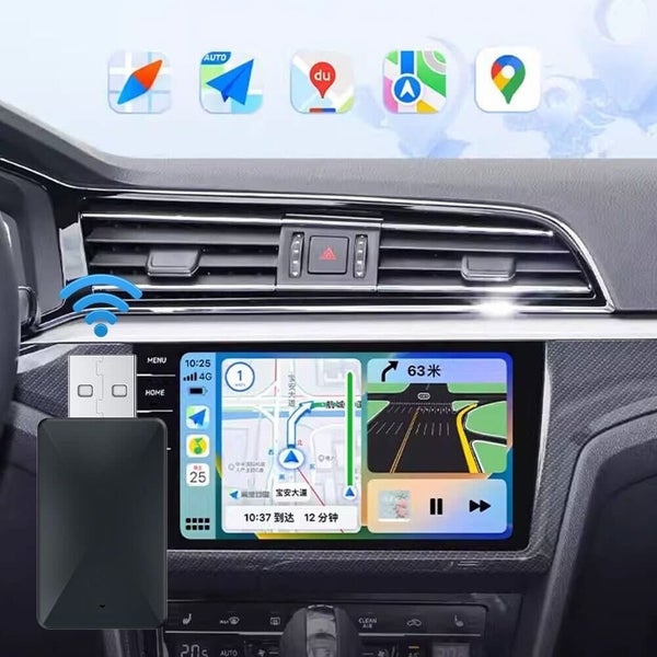 Wireless Apple Carplay Adapter Android Auto Adapter USB Car Dongle Connect Box Carousel 2