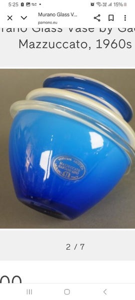 RARE ! 1960s Murano Cased Vase By Gaetano Mazzoccato. Carousel 7