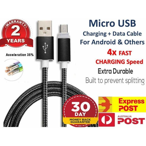 [3 Pack] Micro USB Data Sync Charger Cable Cord Android Samsung Galaxy S7 S6 ... Carousel 2