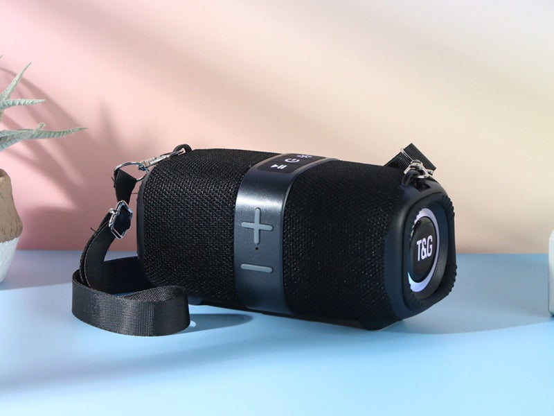 Portable Bluetooth Speakers Wireless Speaker with TF AUX FM Black Carousel 3