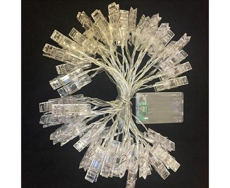 LED Photo Clip Peg String Lights Battery Operated Home Party Decor 1.5V Carousel 1