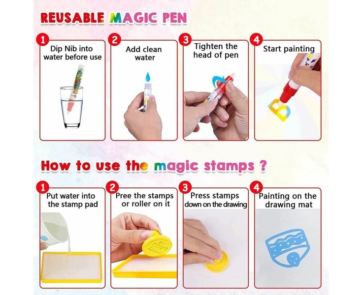 100x75CM Water Doodle Mat, Large Water Drawing Mat, Drawing Painting Mat64465723145859111