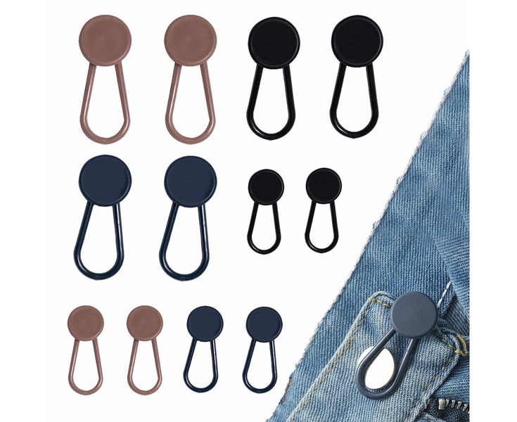 12PCS Expander Button Pants Waist Extender ABS Adjustable Retractable For Jea Carousel 1
