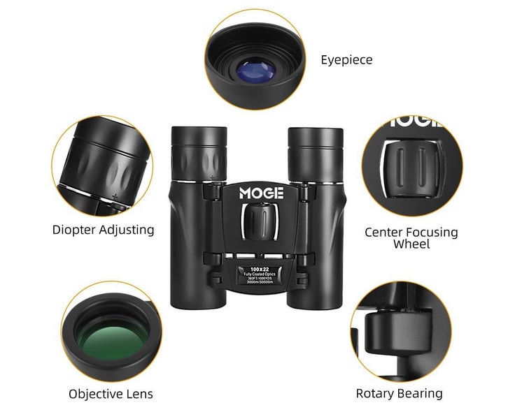 100x22 HD Professional Telescope, High Magnification Binoculars, BAK4 Night M Carousel 2