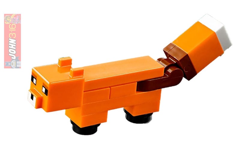 AWESOME GENUINE LEGO MINECRAFT MINIFIGURE - ORANGE FOX - SO CUTE!! Carousel 1