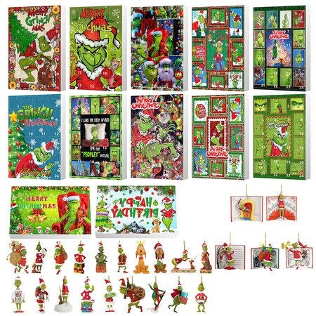 Grinch Christmas Countdown Calendar 24 Collectible Advent Calendar Carousel 1