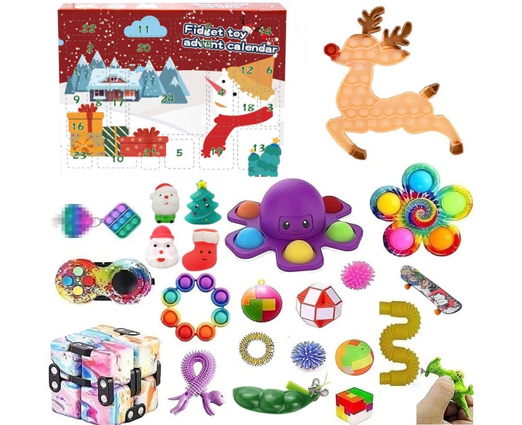 Sensory Fidget Advent Calendars for Kids Christmas Countdown 24 Days Toy Surp Carousel 1