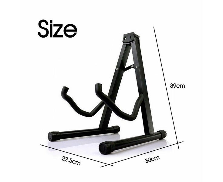 Folding Guitar Stand Floor Rack Electric Acoustic Bass Gig Holder Carousel 2