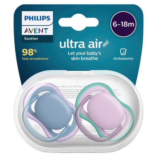 Avent Ultra Air Soother 6-18 Months 2 Pack Carousel 1
