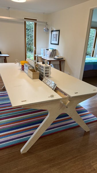 Huge Board/Craft/Work Table - With Central Storage/Cable Run - 2400mm x 1300mm63774236107779110