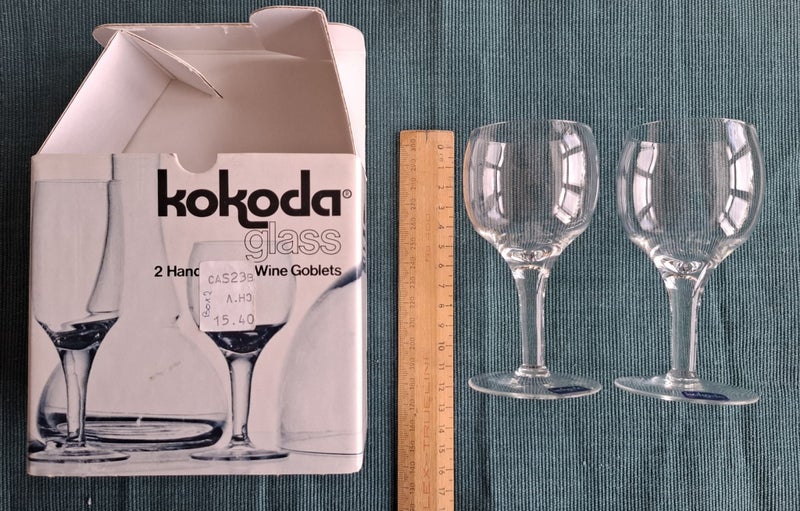 2 sets of Boxed Crown Crystal Glass - from the Kokoda range by Fred Tunnicliffe64244645686273112