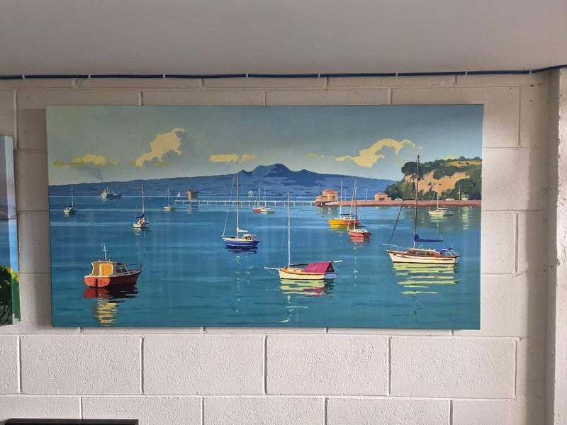 Simon Williams oil on Canvas Carousel 2