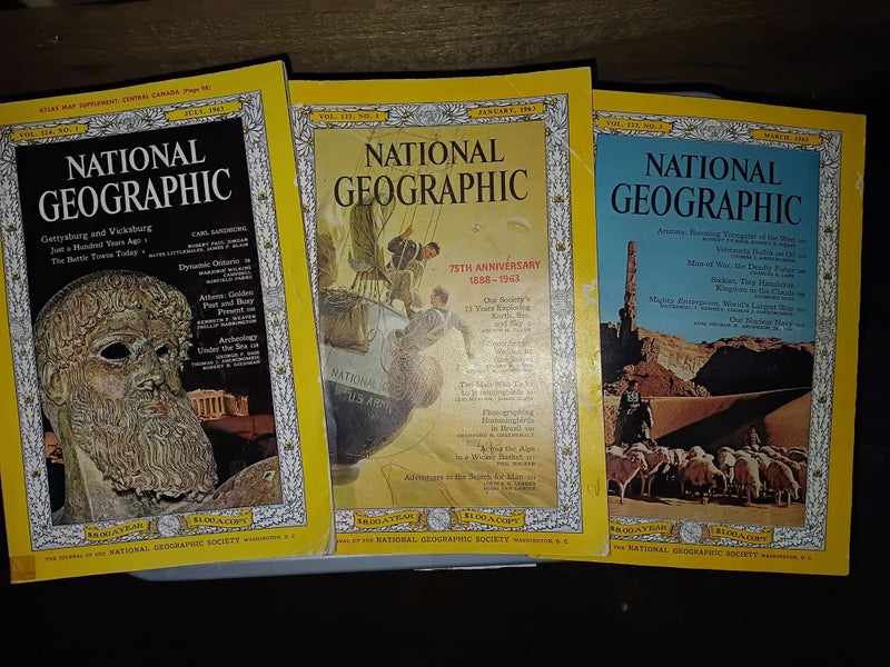 THE NATIONAL GEOGRAPHIC Magazines FULL YEAR 1963 Carousel 2