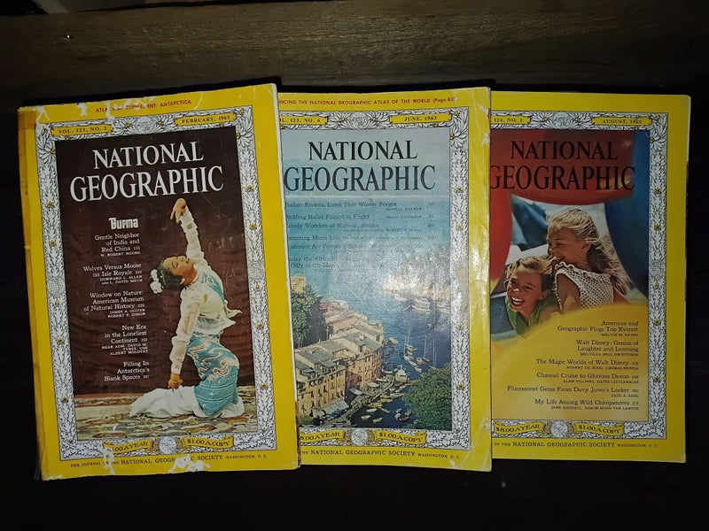 THE NATIONAL GEOGRAPHIC Magazines FULL YEAR 1963 Carousel 3