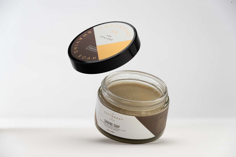 Sandalwood Shaving Soap in Glass Jar (150g) Carousel 1