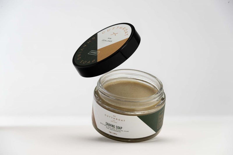 Peppermint Shaving Soap in Glass Jar (150g) Carousel 1