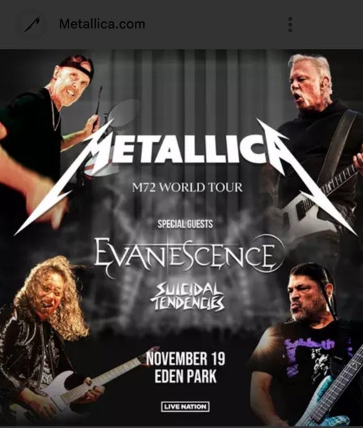 Metallica tickets x264447141937795110