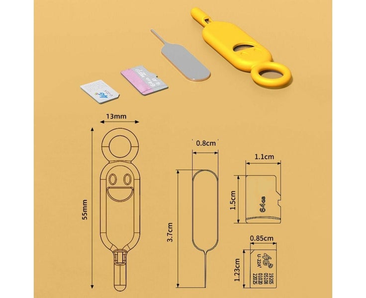 5x Anti-Lost SIM Card Removal Needle Pin Tray Ejector Needle Opener Carousel 2