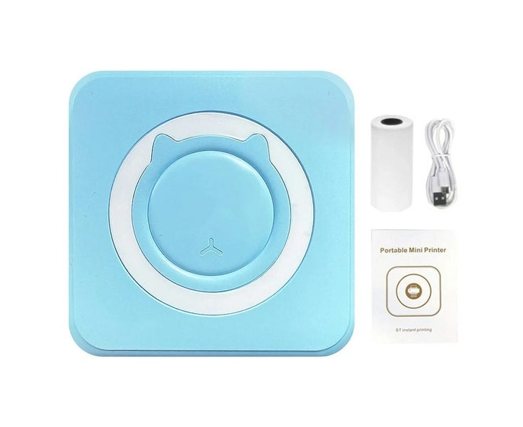 Mini Printer Portable Thermal Stickers Paper Inkless Bluetooth Wireless Therm Carousel 1