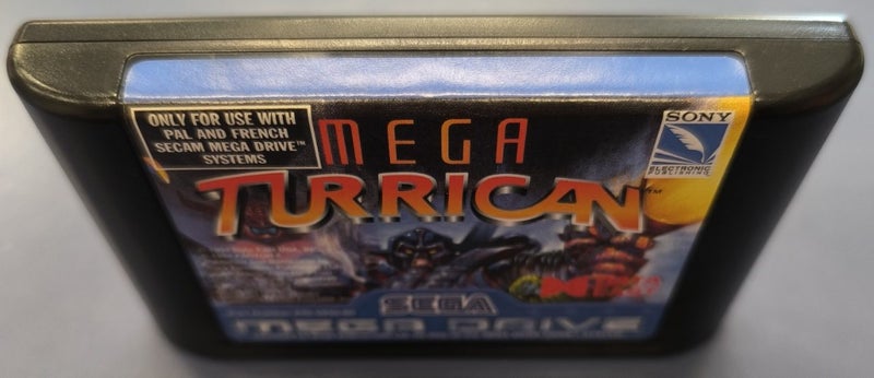 Mega Turrican Sega Mega Drive SMD Very Nice Condition Complete Carousel 7