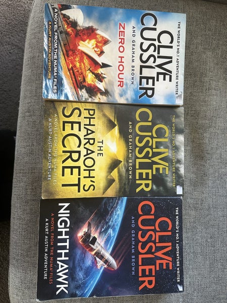 *Clive Cussler books Nighthawk, Zero Hour & more* Carousel 1