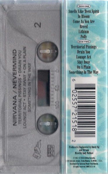 NIRVANA - NEVERMIND [LIMITED EDITION 2016 REISSUE] (CASSETTE) Carousel 2