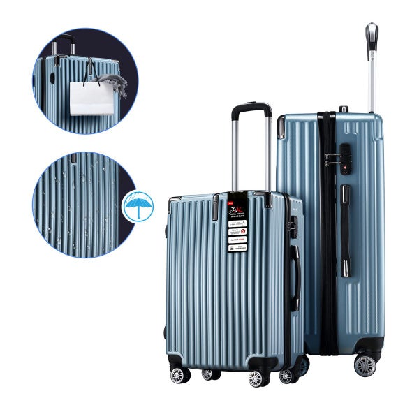 Luggage Set Ice Blue Carousel 16