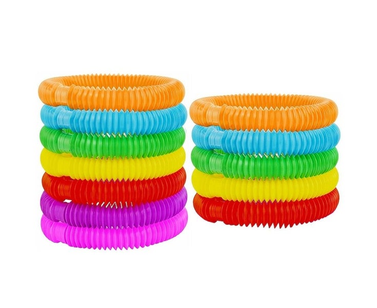 7Pcs Fidget Pop Tube Pip Sensory Stress Game Relief Toys Kids Tools Men Women Carousel 2
