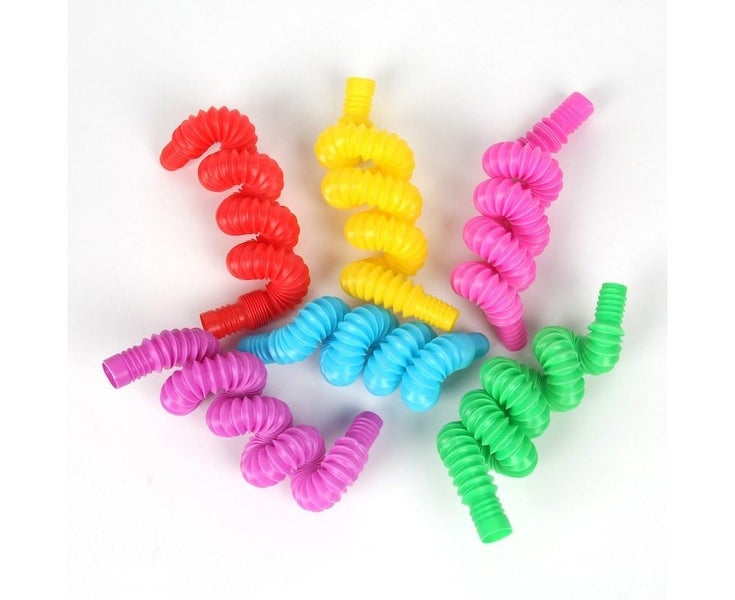 7Pcs Fidget Pop Tube Pip Sensory Stress Game Relief Toys Kids Tools Men Women Carousel 6