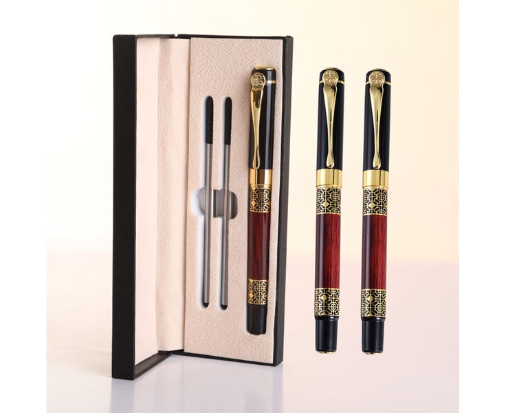 High-end business wood grain pen gift box set Carousel 2