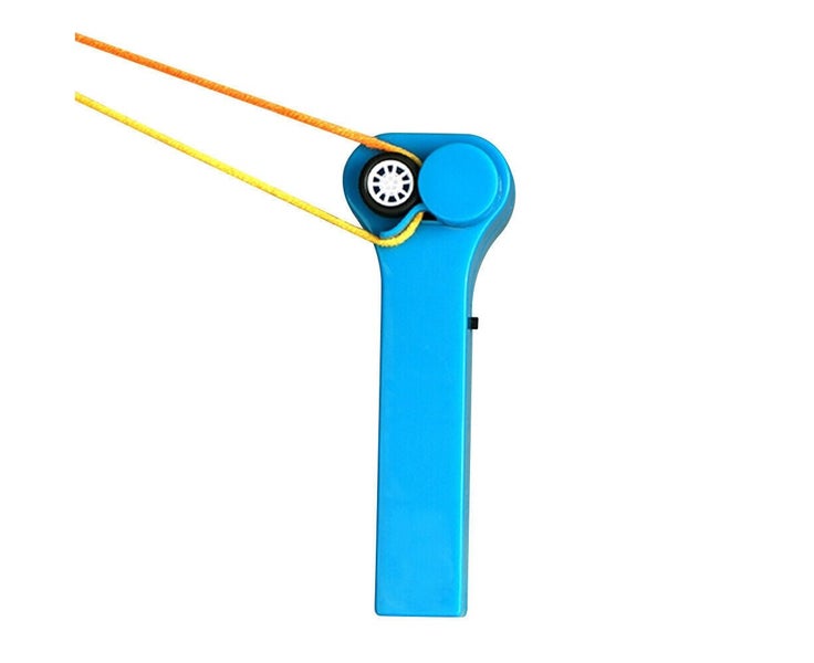 Battery Operated Decompression Toy String Rope Launcher - Blue Carousel 1